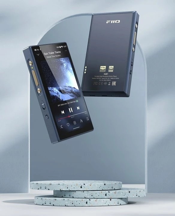 Player audio portativ FiiO M21 64GB/4GB Android 13, blu e errët
