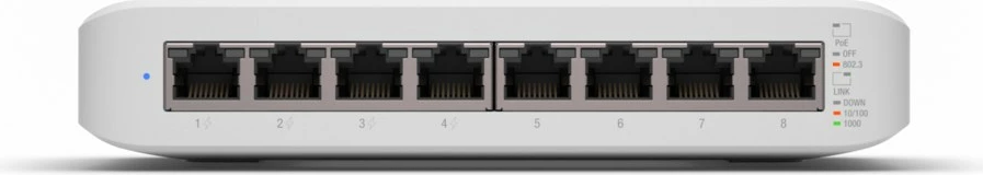 Switch Ubiquiti UniFi Lite 8 PoE, i bardhë