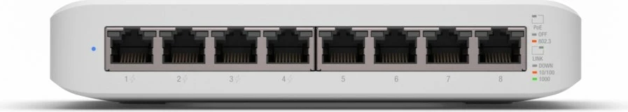 Switch Ubiquiti UniFi Lite 8 PoE, i bardhë