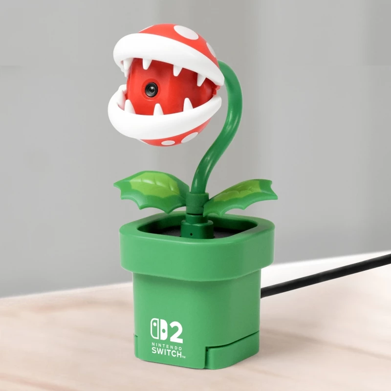 Kamerë USB-C Hori Piranha Plant (Super Mario) për Nintendo Switch 2, gjelbër/kuqe