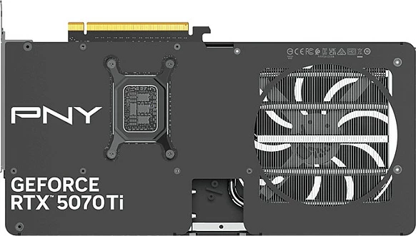 Kartelë grafike PNY GeForce RTX 5070 Ti D7 Slim OC, 16GB GDDR7, e zezë