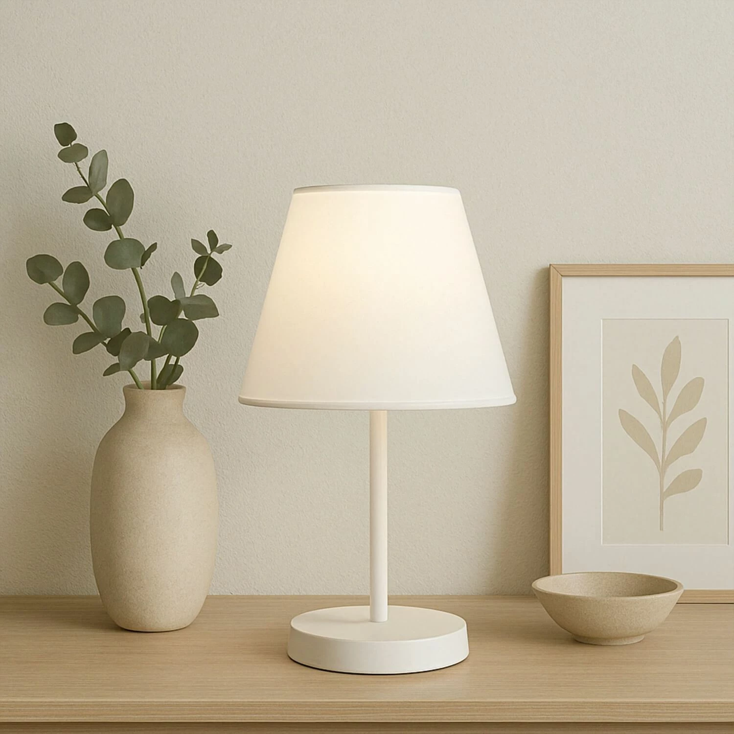 Llambë tavoline Opviq, AYD-3121, ngjyrë krem