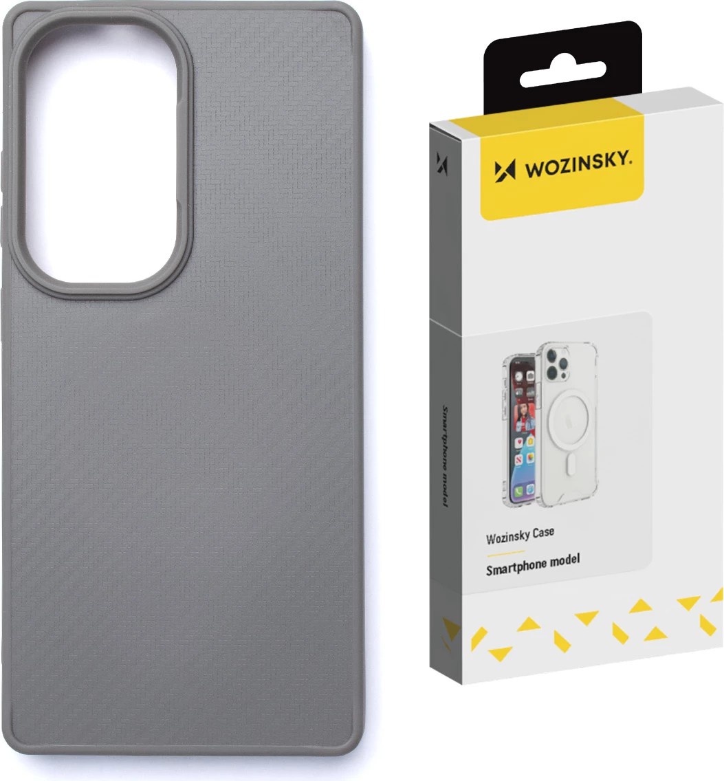 Mbështjellës Wozinsky Carbon Fiber me MagSafe për Samsung Galaxy S25, Gri
