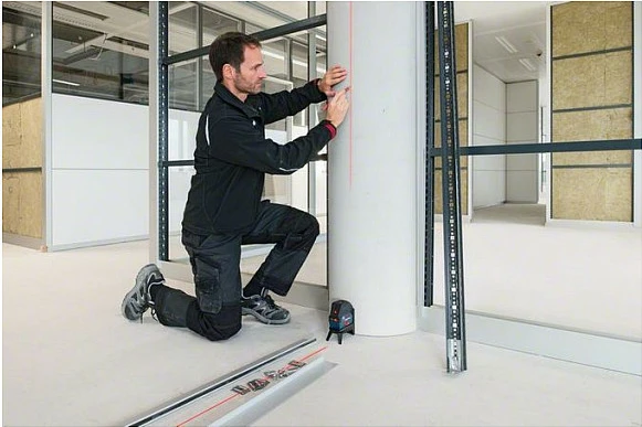 Laser nivelues Bosch Professional GCL 2-50 C, 12V, 20m, rreze e kuqe, IP54, zi/kaltër