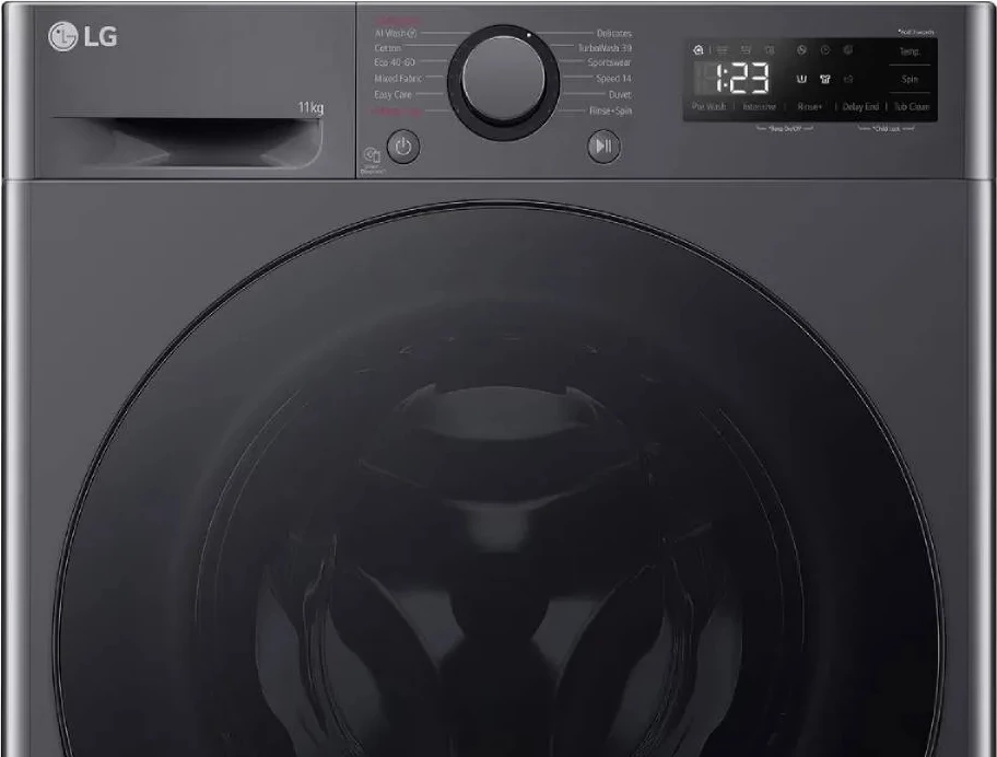 Lavatrice LG F4WR511S2M 11 kg 1400 rpm larje me avull klasa energjetike A e zezë