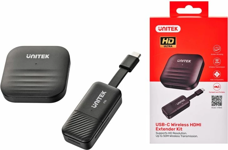 Transmetues HDMI wireless Unitek, USB-C, i zi
