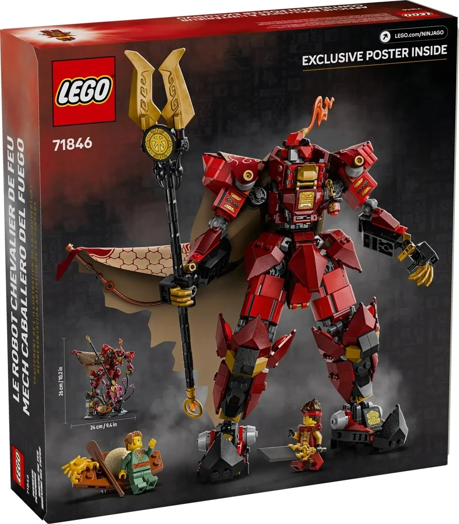 Set LEGO NINJAGO The Fire Knight Mech 71846 me 2 minifigura