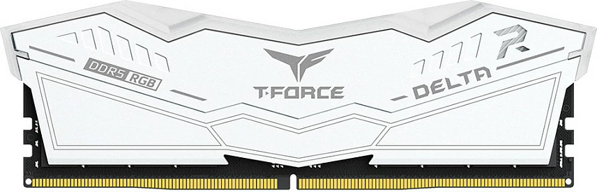 RAM Memorje Team Group T-Force Delta RGB DDR5 32GB (2x16GB) 6400MHz CL32, e bardhë