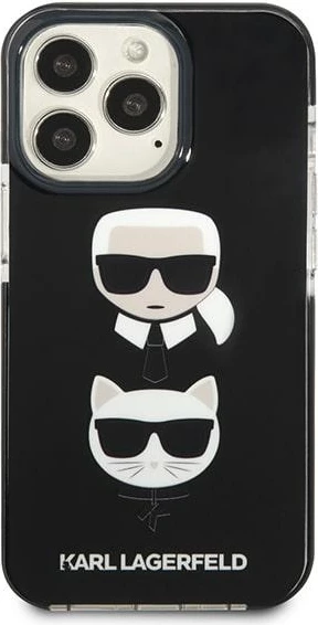 Mbështjellës Karl Lagerfeld KLHCP13XTPE2TK për iPhone 13 Pro Max 6.7", i zi