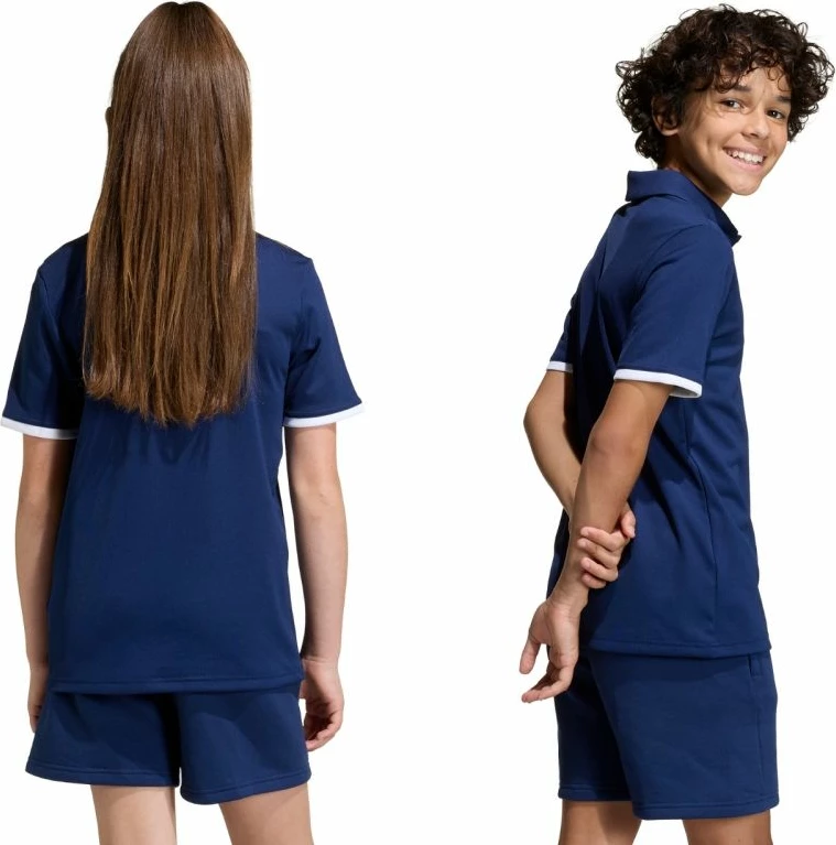 Maicë polo për fëmijë adidas Entrada 26 JZ6627, navy blue