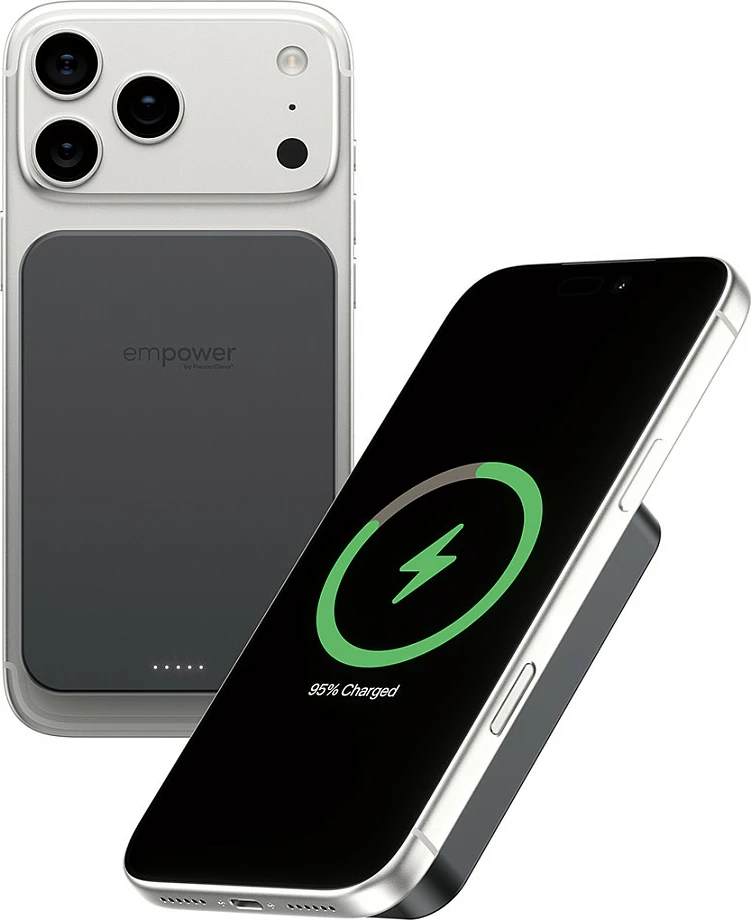 Power bank PanzerGlass empower Bank 10000mAh, MagSafe/Qi2, USB-C 20W, i zi