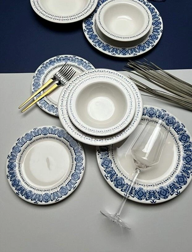 Set enësh për drekë, 16 copë, Hermia Concept, BNS16YKPRS1020