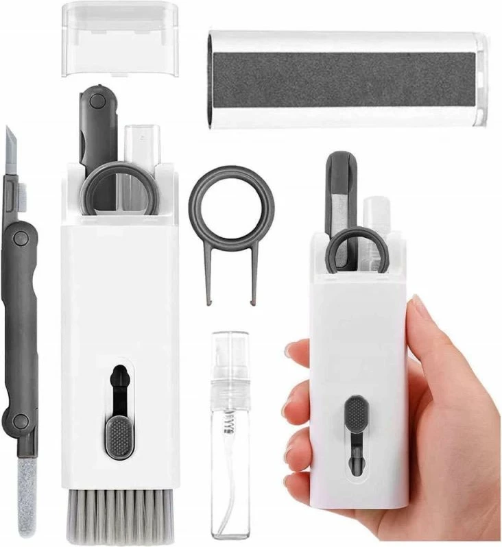 Set pastrimi 7n1 për kufje dhe tastierë Hurtel, gri