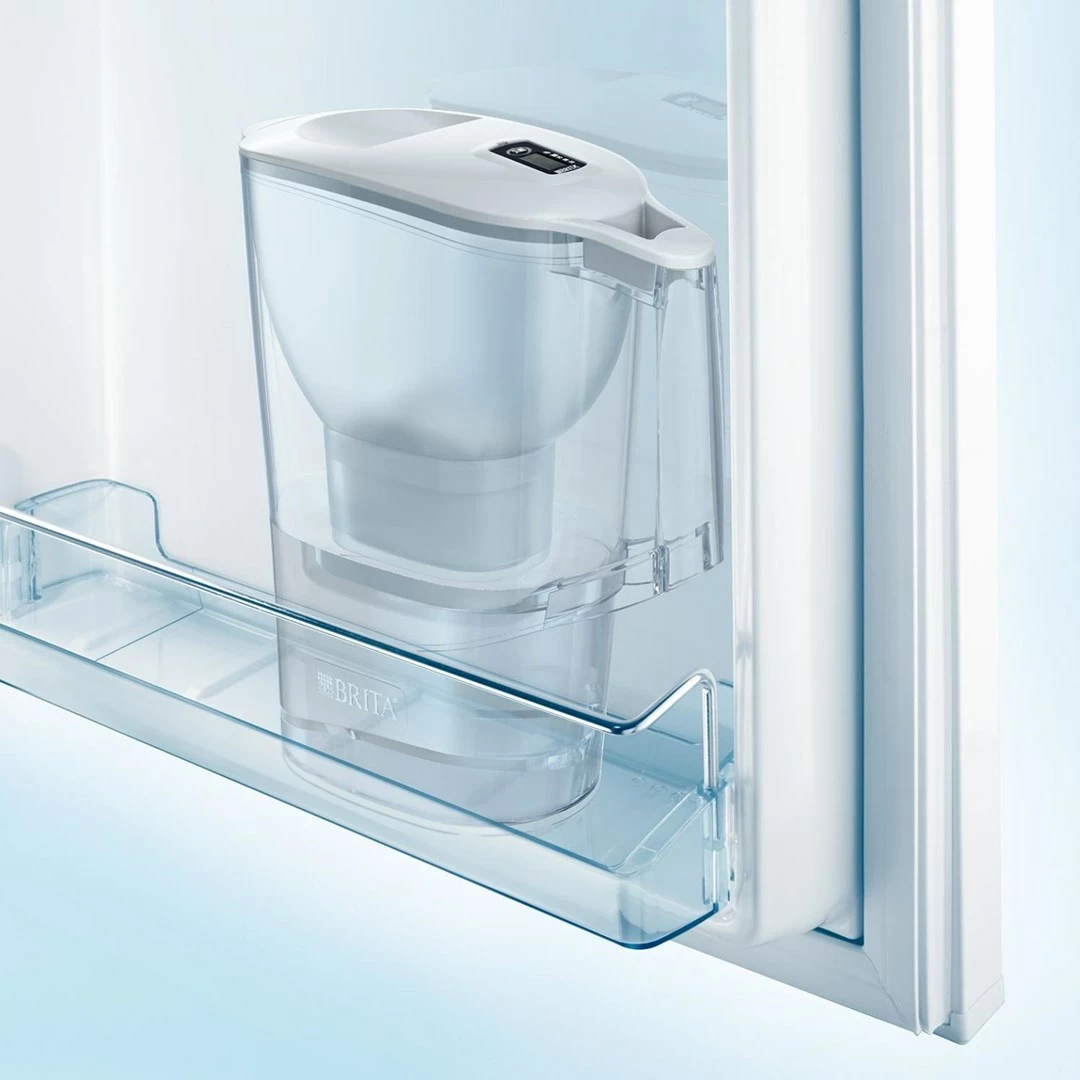 Ibrik filtruese uji BRITA Aluna 2.4L me 2 fishekë MAXTRA, Bardhë