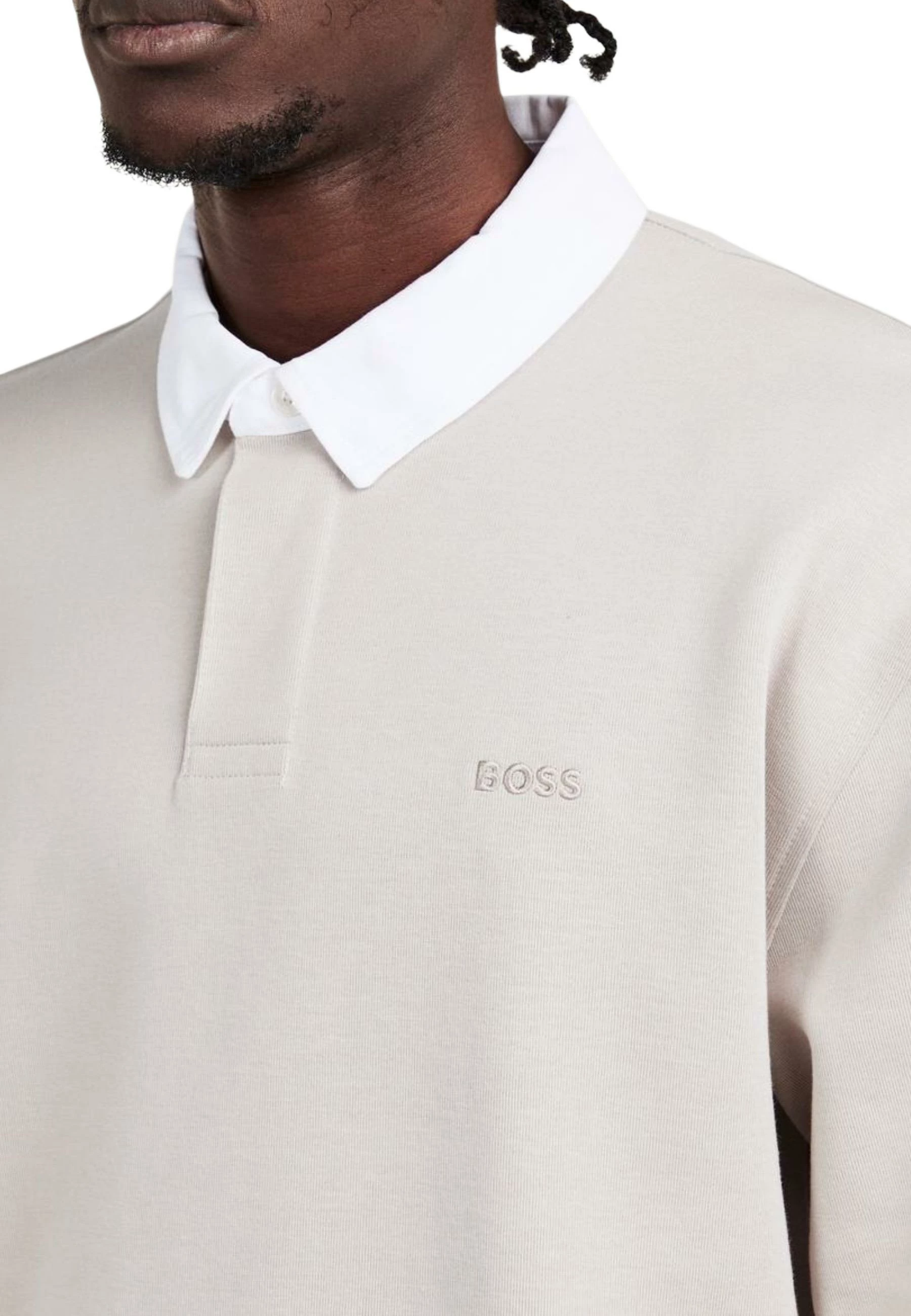 Maicë polo për meshkuj BOSS Pe_Exis 10277163 50554315, e hirtë [Madhësia: XL]