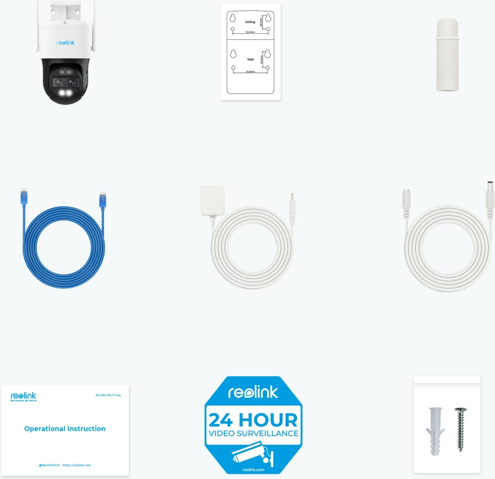 Kamerë sigurie Reolink TrackMix Series W760, 4K, Dual View, Auto-Zoom Tracking, Wi-Fi 2.4/5Ghz, e bardhë
