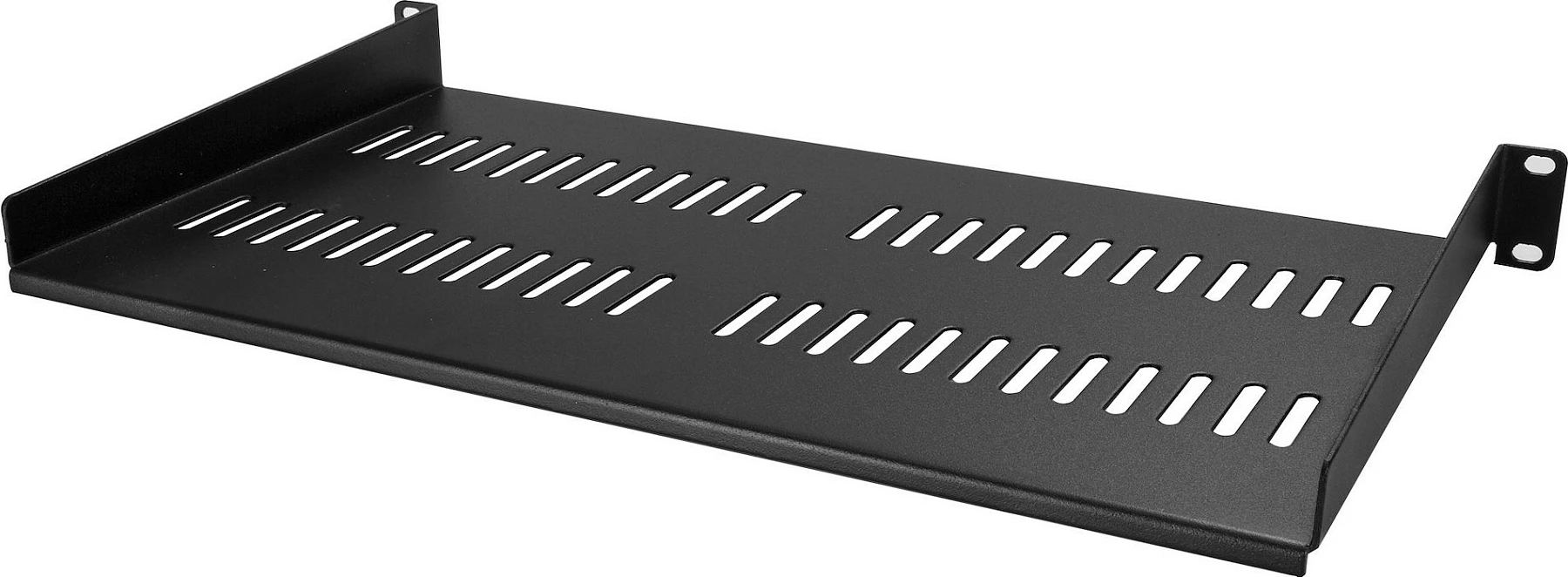 Raft për rack serveri StarTech CABSHELFV1U, 1U, 19", 10", 20kg, çelik i ventiluar, i zi