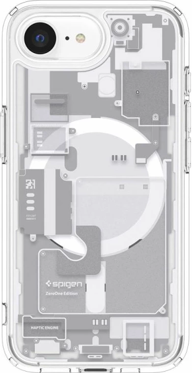 Mbrojtëse telefoni Spigen Ultra Hybrid MagSafe për iPhone 16E/17E, e bardhë