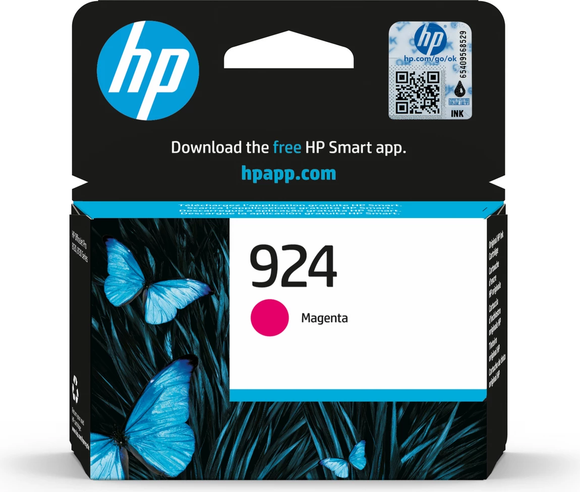 Kartush boje, HP, 924 (4K0U4NE), rendiment 400 faqe, Standard, magenta