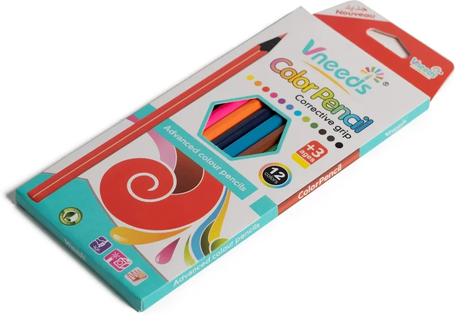 Vneeds Colour Pencil – 12 Ngjyra