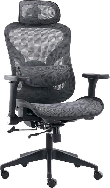 Karrige zyre Mesgo, e zezë-gri, 68x67-72x110-136cm