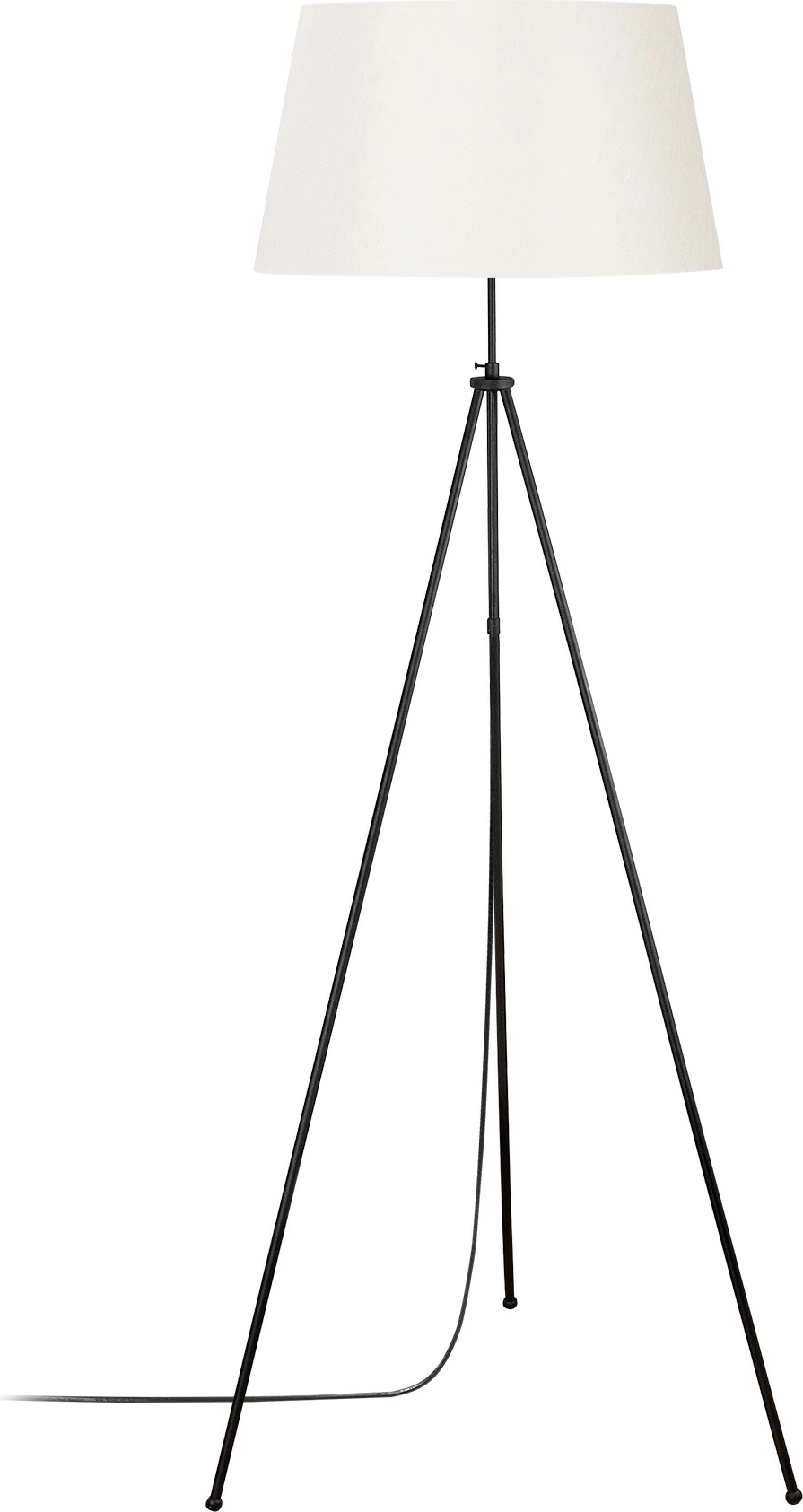 Llambë dyshemeje Opviq tripod, e zezë dhe krem, 65x65x165cm