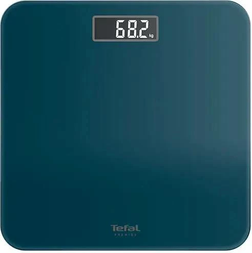 Peshore personale, Tefal, Premiss PP1806V0, kapacitet 160 kg, ekran LCD, xham i kalitur, blu e errët