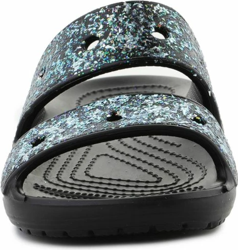Shapka për vajza Crocs, modeli Classic Glitter, të zeza