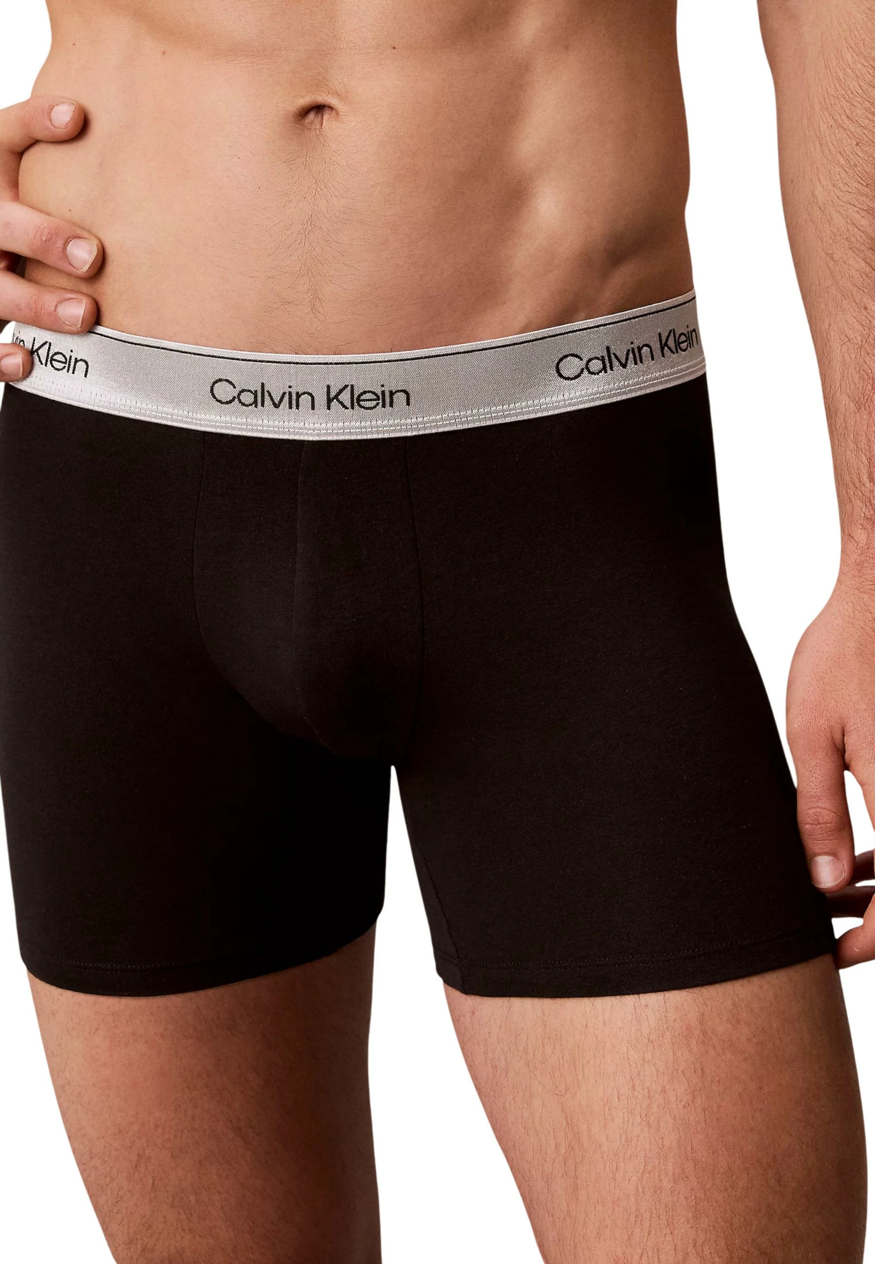 Të brendshme për meshkuj Calvin Klein Underwear LV00NB4576, të zeza - argjendta [Madhësia: S]