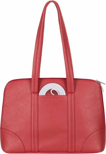 çantë femrash për laptop RIVACASE 8992, për laptop/tablet deri 14\" (përshtatet edhe për MacBook Pro 16\"), PU lëkurë, e kuqe