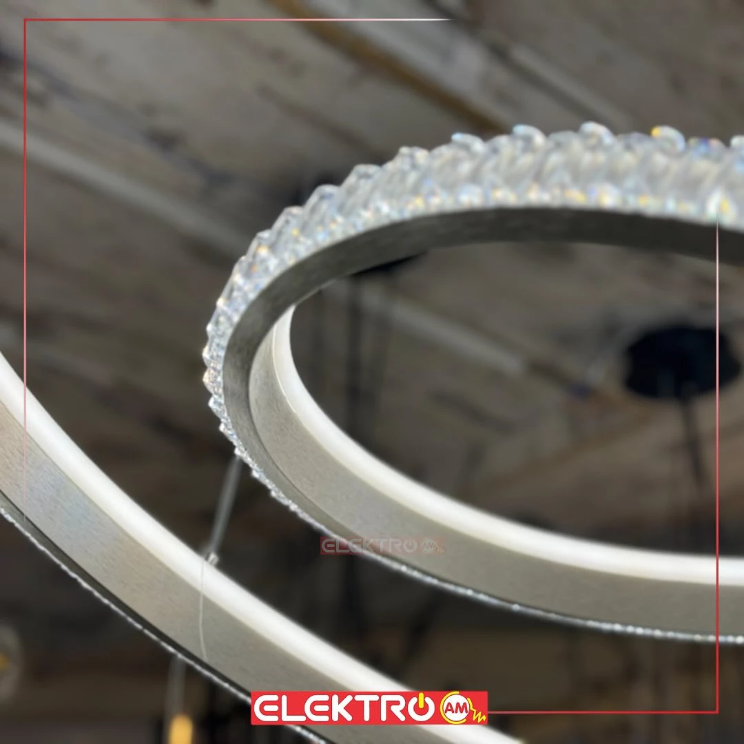 Abazhur LED i varur me kristale 11083-1 GR