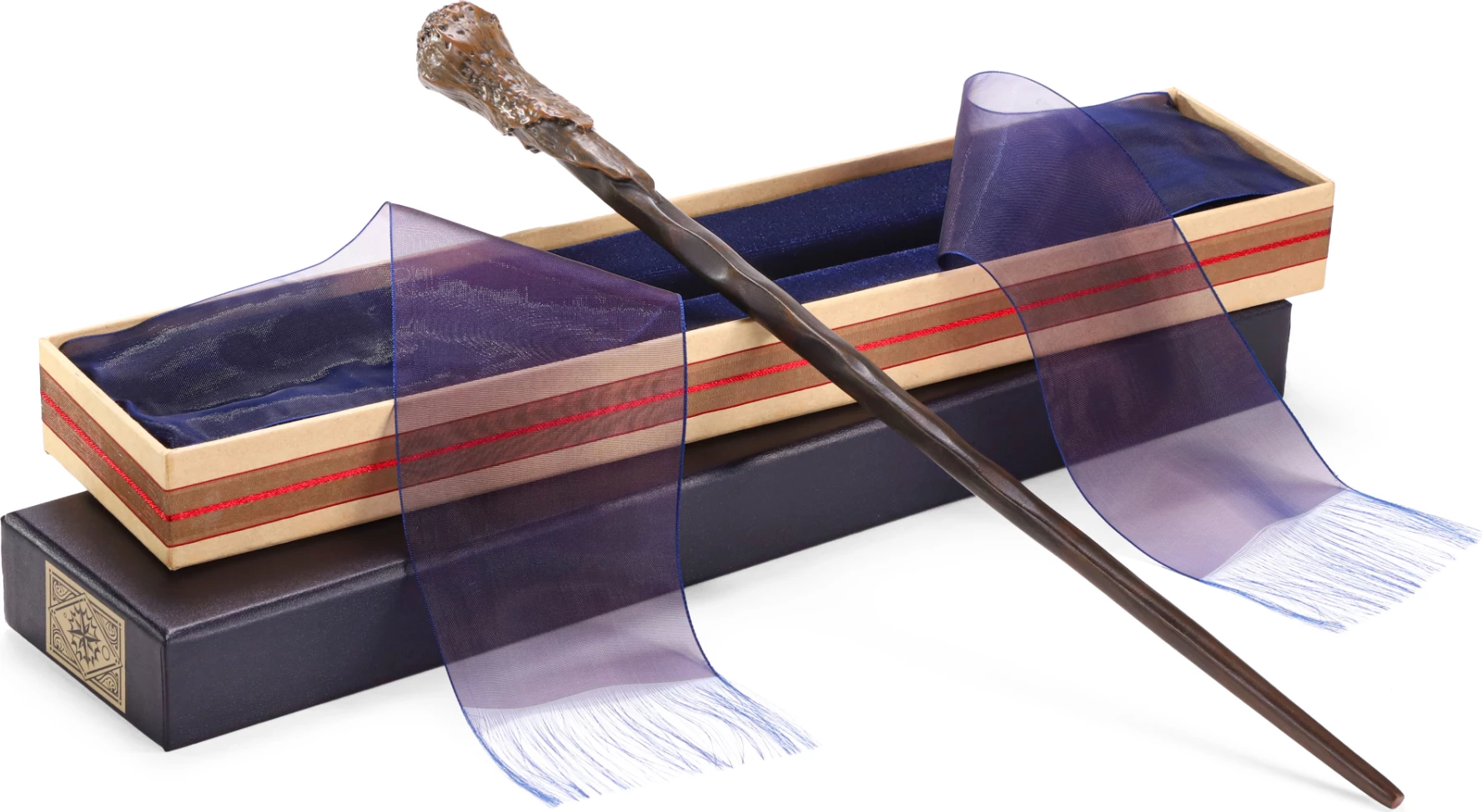 Shkop magjik NOBLE COLLECTION Harry Potter Ron Weasley, 36 cm, replikë e pikturuar me dorë, me kuti Ollivanders, kafe