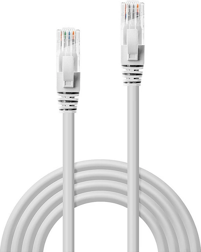 Kabllo rrjeti Ethernet LINDY Cat6 U/UTP 0.3m, RJ-45 në RJ-45, e bardhë