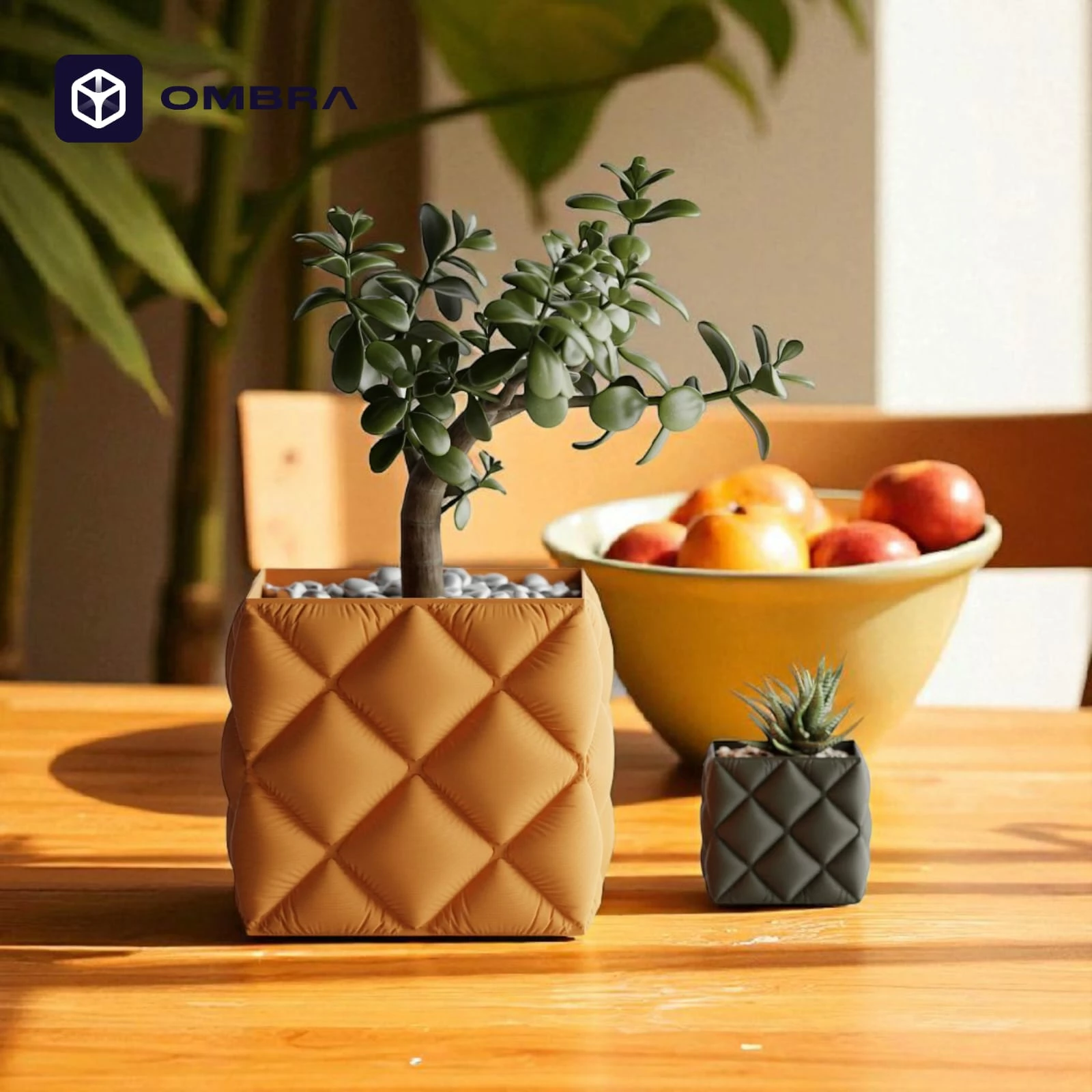 Vazo dekorative Pambuku, madhësia M, e portokalltë