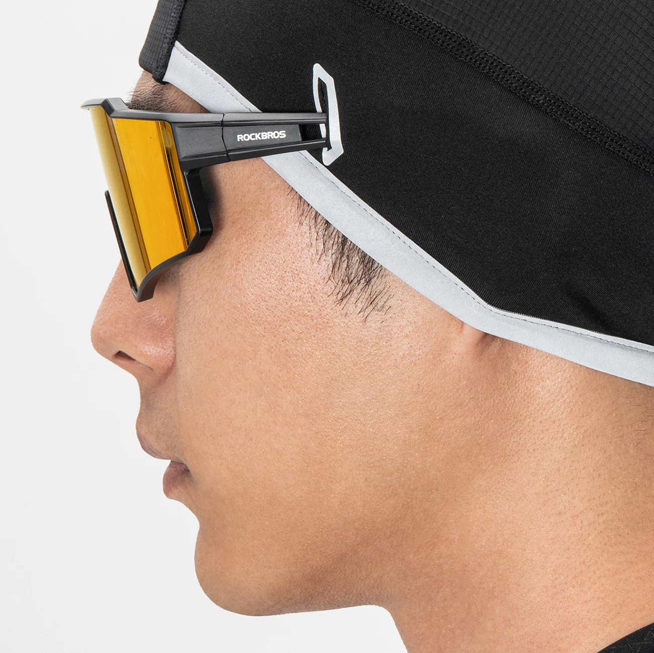 Kapelë çiklizmi dimërore Rockbros M016, windproof, fleece, 54-61 cm, e zezë