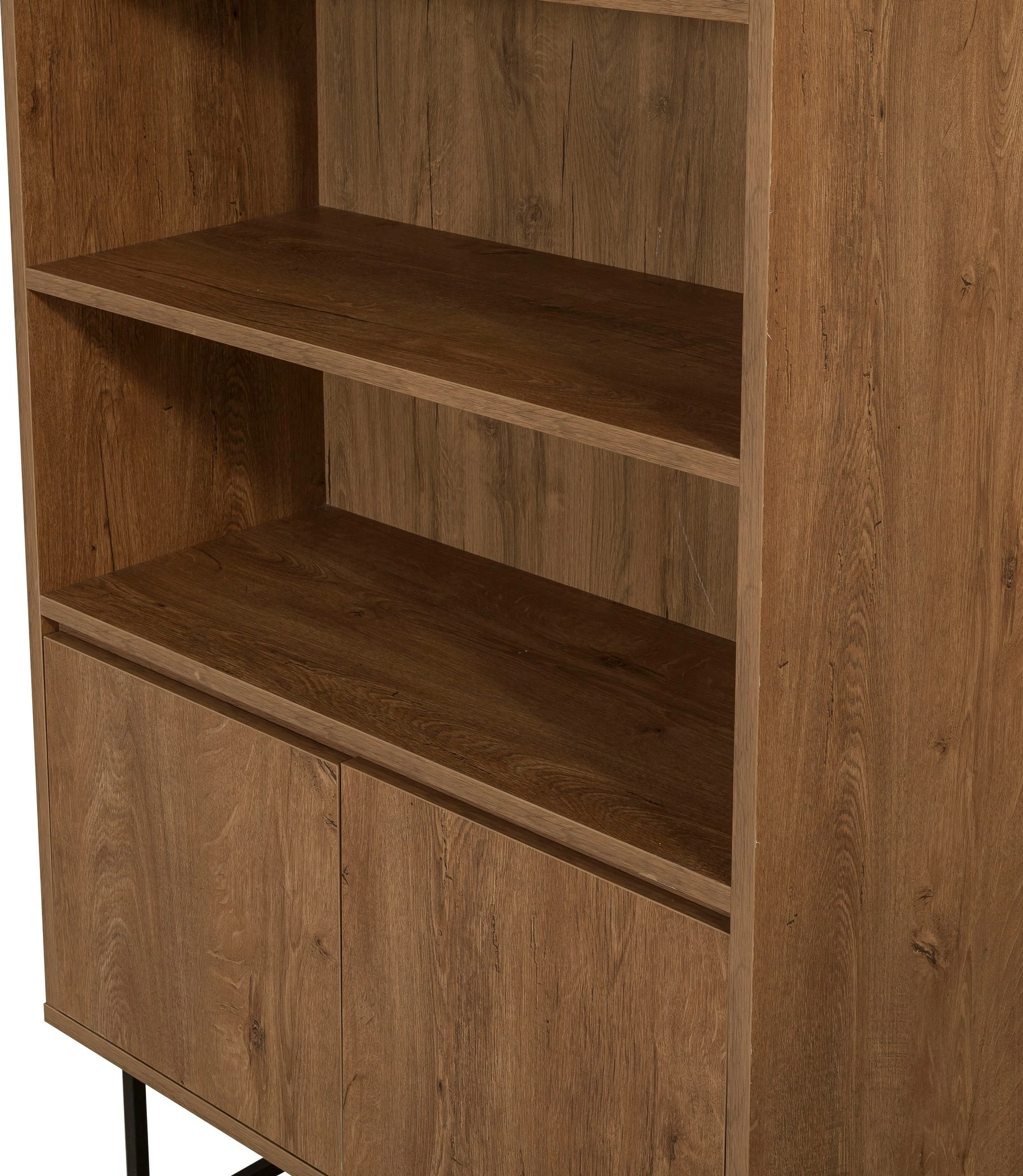 Set mobiljesh për dhomë dite, Skye Decor, Laxus Takım 25, ngjyrë arre dhe e zezë