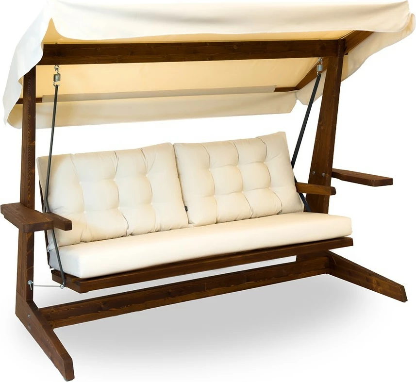 Karrige lëkundëse treshe për kopsht, ngjyrë bezhë, Skye Decor Viva 2400