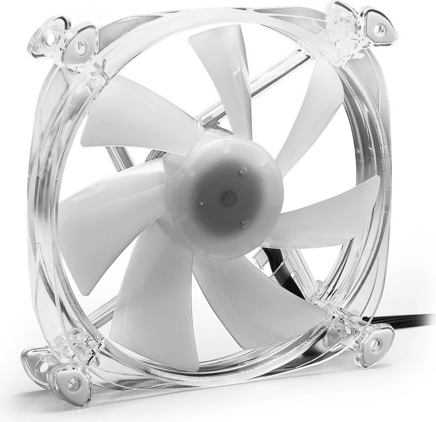 Ventilator kasë SHARKOON SHARK Disc RGB 120mm, transparent
