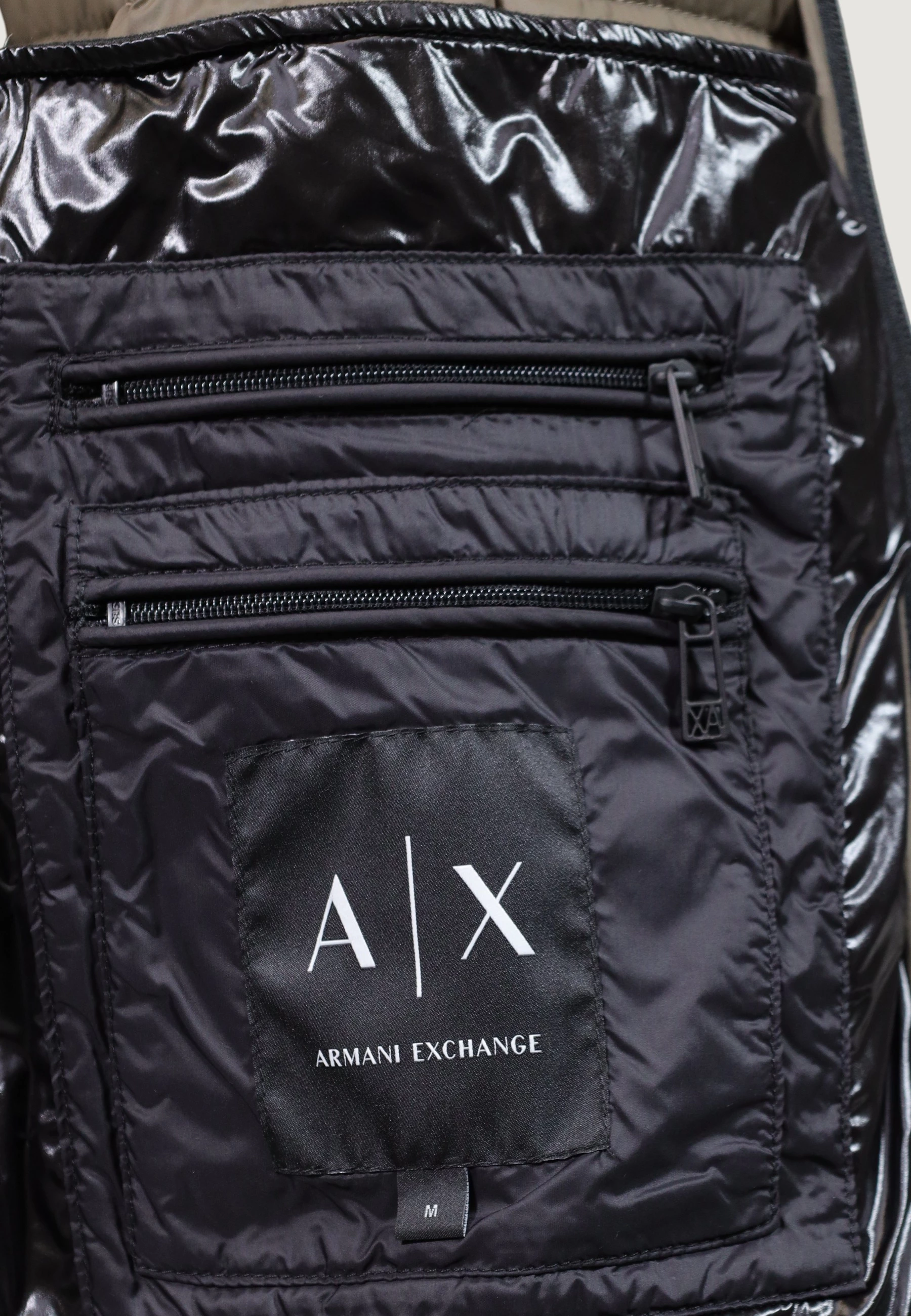 Jakne puffer për meshkuj Armani Exchange XM003474 AF23755, e zezë [Madhësia: M]