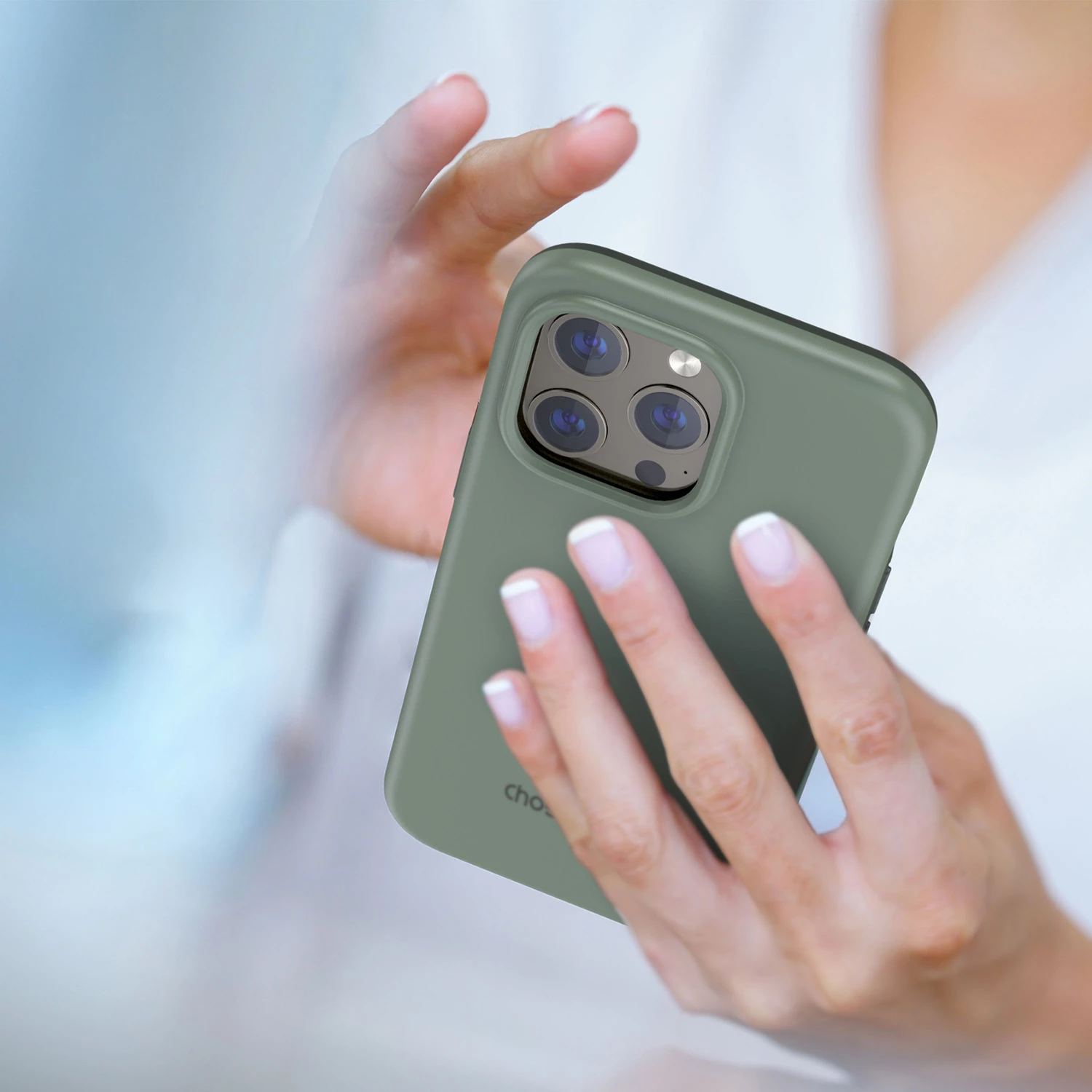 Mbështjellës Choetech PC0113-MFM-GN për iPhone 13 Pro, MagSafe, e gjelbër