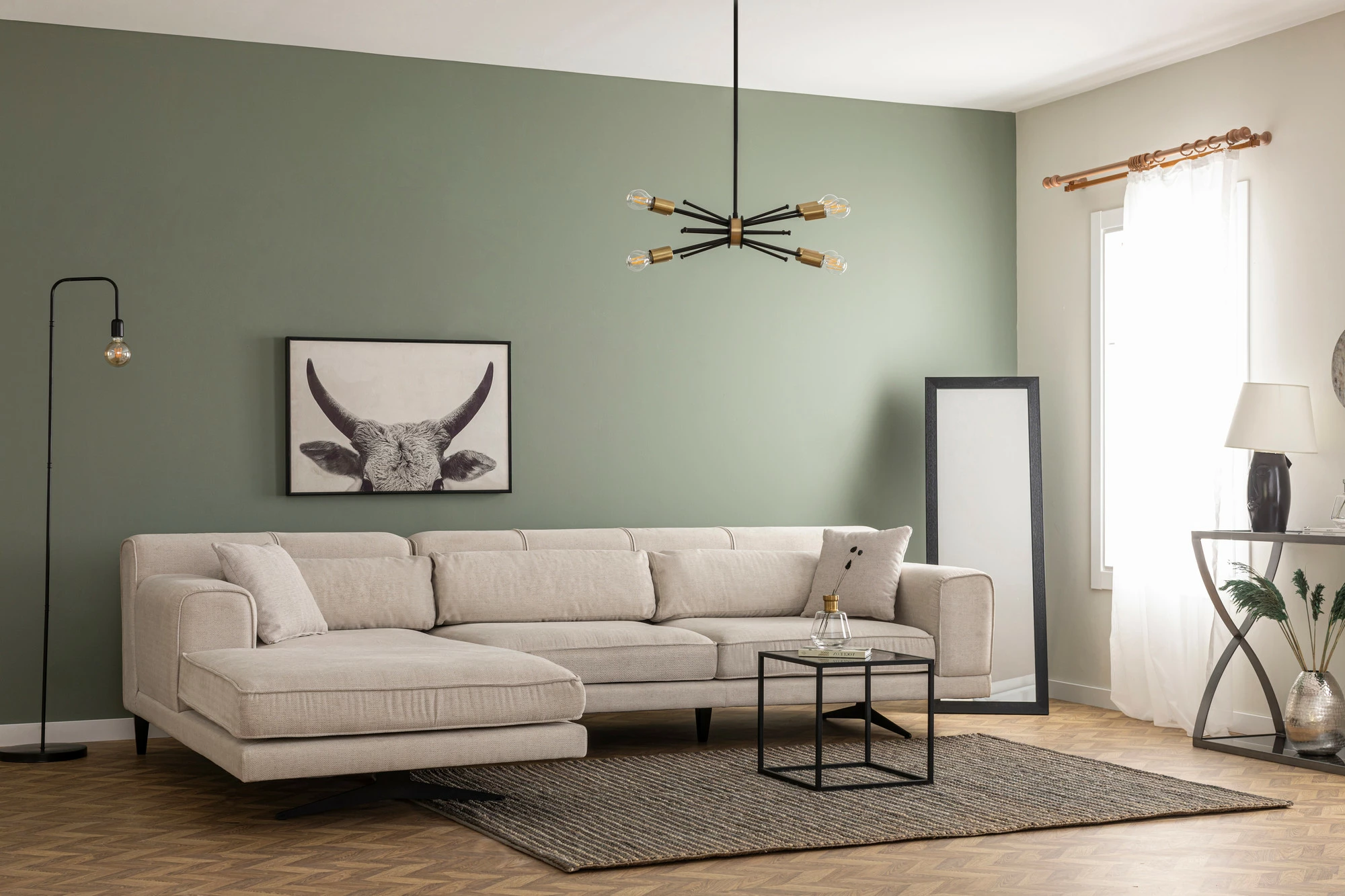 Këndare Jivago, kënd i majtë, bezhë, Atelier del Sofa