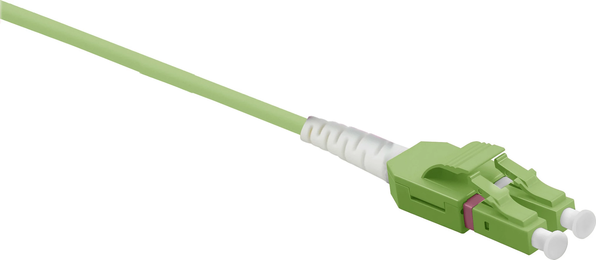 Kabllo patch fibër optike Helos OM5 Uniboot LC/LC, 20m, LSZH, 40Gbit/s, e gjelbër