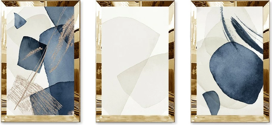 Pikturë dekorative MDF-Plexiglass (3 copë), Wallity, Huhu396, 30x40