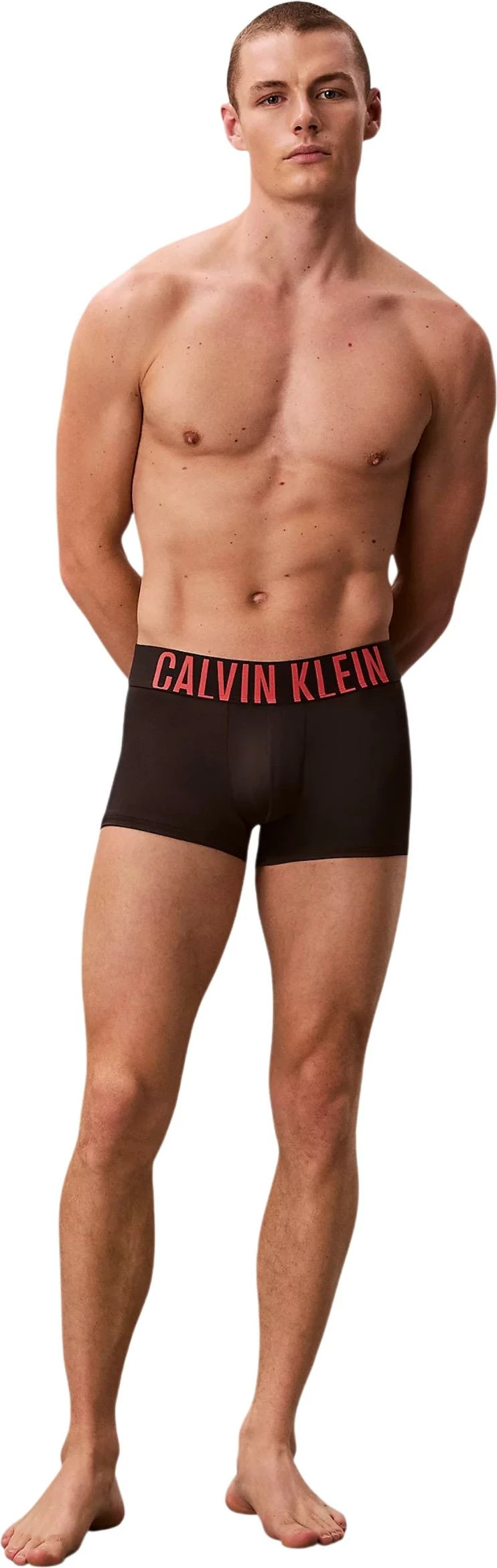 Të brendshme për meshkuj Calvin Klein Underwear Low Rise Trunk 3PK 000NB3611A, të zeza/blu [Madhësia: XS]
