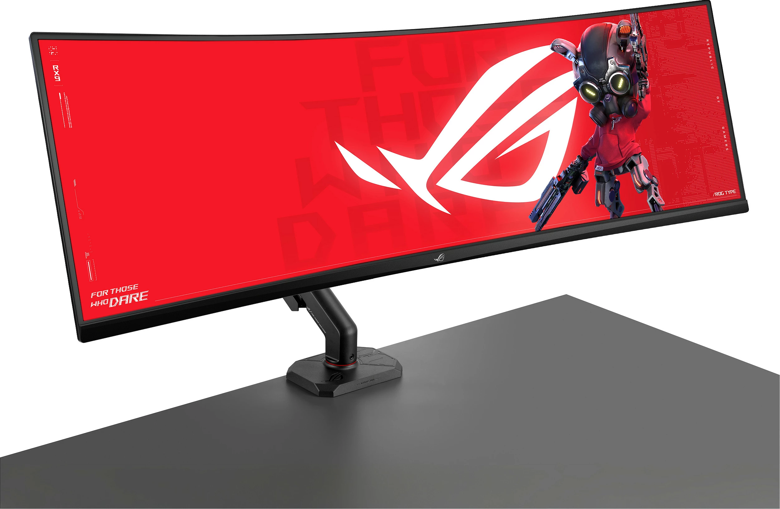 Mbajtëse monitori ASUS ROG Ergo AAS01R, VESA 100x100, deri 49", 13.5 kg, e zezë