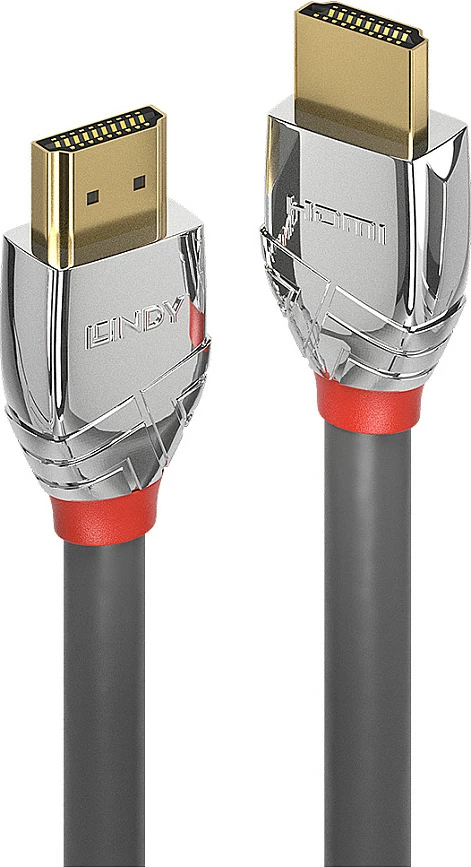 Kabllo HDMI Lindy Cromo Line Standard, 10 m, 4K, HDMI-A në HDMI-A, gri