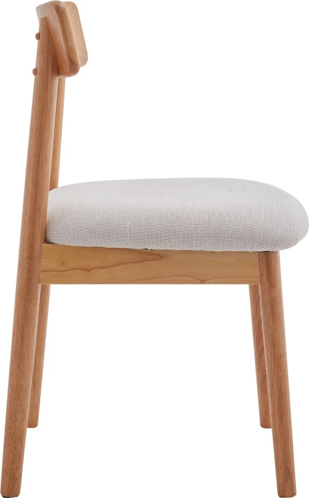 Karrige Houlian, material druri natyral, këmbë metalike të zeza, 46x66x89cm