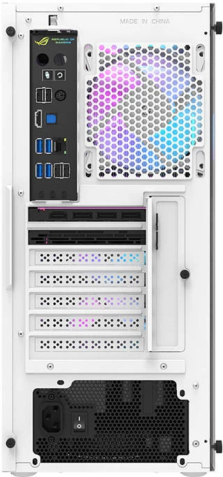 Kasë Darkflash DK351, Middle Tower, me 4 ventilatorë RGB, e bardhë