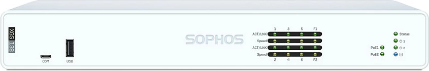 Firewall Sophos XGS 138, 6x RJ-45, 2x SFP+, USB, kabllo rryme EU