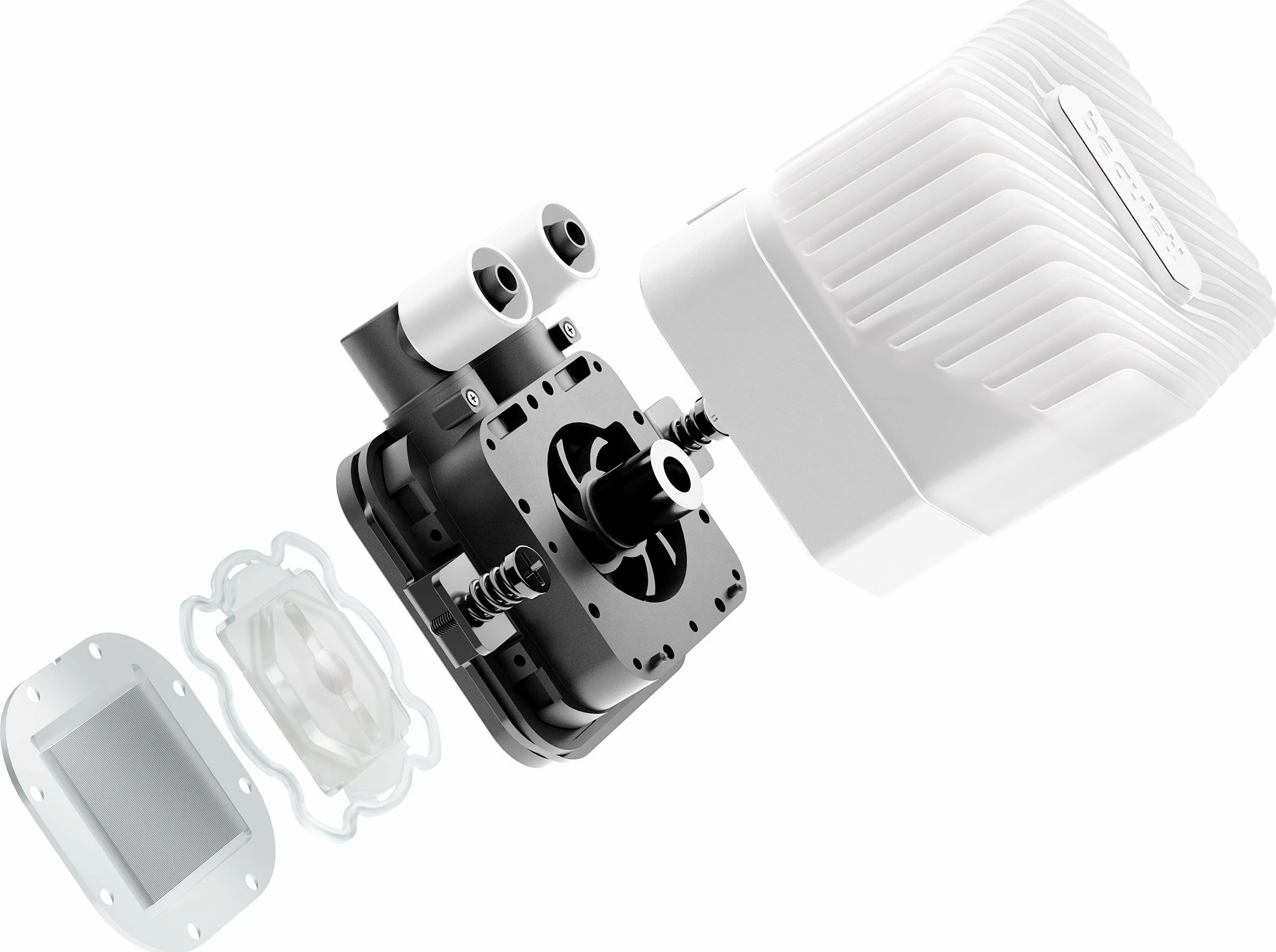 Ftohës uji AIO be quiet! Light Loop 360mm ARGB, 3x120mm PWM high-speed, Bardhë